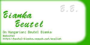 bianka beutel business card